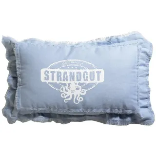 Strandgut07 Kissen 50 x 30 cm Hellblau