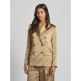 Blazer aus Satin mit Reverskragen Modell 'Ryen', Mittelbraun, 44