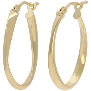 FIRETTI Creolen gedreht Gelbgold 585 18,5mm