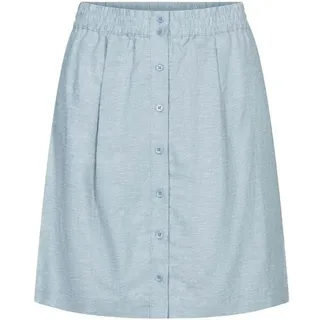 bleed clothing Sommerrock bleed Damen-Rock 'Hanno' mit Knopfleiste blau