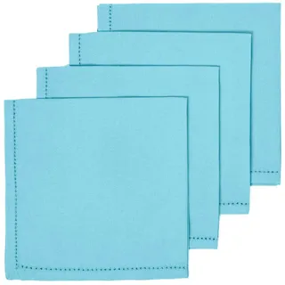 Homescapes Stoffservietten, hellblau 45/45 cm, 100% Baumwolle