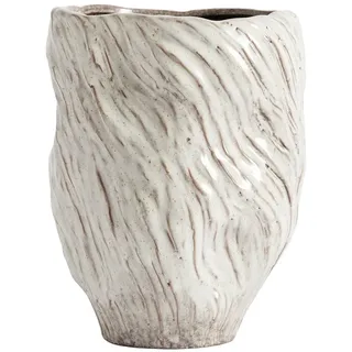 Muubs - Mud Vase, Ø 16 x H 25 cm, oyster