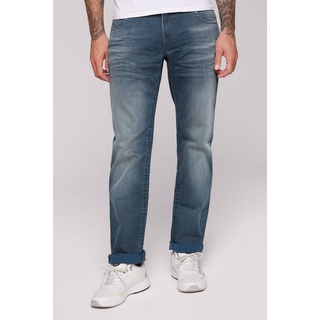 CAMP DAVID Comfort-fit-Jeans mit zwei Leibhöhen blau