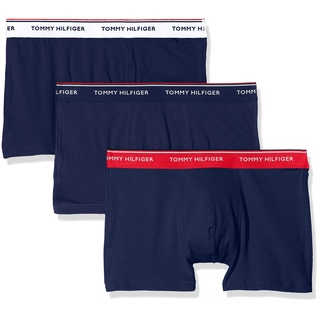 Tommy Hilfiger Herren 3er Pack Boxershorts Trunks Unterwäsche, Mehrfarbig (Multi/Peacoat), XL