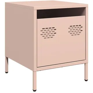 vidaXL Nachtschrank Rosa 35 x 39 x 43,5 cm Stahl