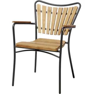 Cinas Gartenstuhl Ellen 58,5 x 56,5 x 78 cm dunkelgrau 1 St.