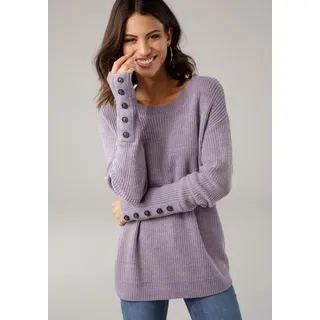 LAURA SCOTT Strickpullover lila 36