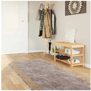 vidaXL Marsa Teppichläufer 100 x 300 cm Grau