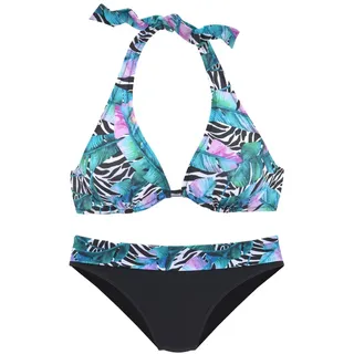 VIVANCE Bügel-Bikini Damen Schwarz/Mehrfarbig 36 Cup B