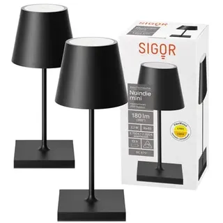 Doppelpack Nuindie mini Tischleuchte nachtschwarz