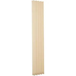 Ventanara® 19 Lamellen einzeln beige 89mm Ersatzlamellen für Lamellenvorhang Vertikaljalousie 180 cm