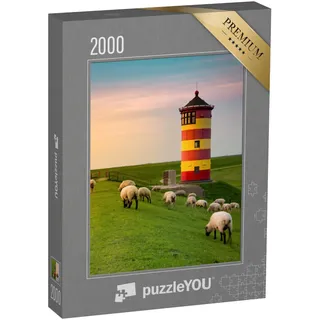 puzzleYOU: Puzzle 2000 Teile „EIN schöner Leuchtturm an der ostfriesischen Küste“ – aus der Puzzle-Kollektion Greetsiel, Deutschland