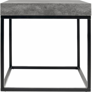 Couchtisch »Petra«, Beton-Optik + schwarz, Tisch, 477034-0 B/H/T: 55 cm x 53 cm x 55 cm