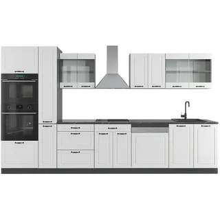 Vicco Küchenzeile R-Line 350 cm Weiß Landhaus/Anthrazit