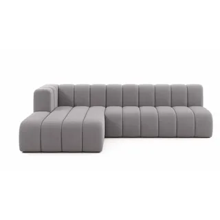 kaiser möbel Ecksofa GRAND L 295 cm, stoff Salvador, Grau, Links - Grau