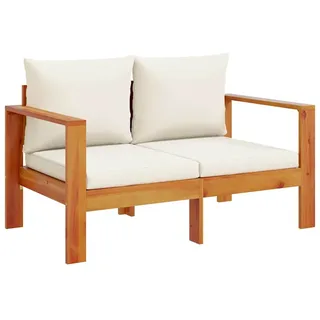 vidaXL Gartensofa 2-Sitzer Massivholz Akazie braun