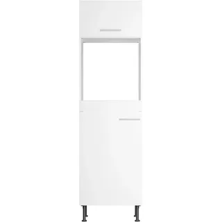 Optifit Küchen-Hochschrank für Backofen und Kühlschrank Bengt932 60 cm Weiß