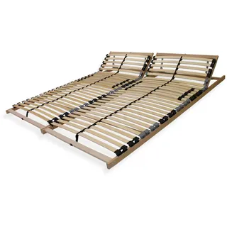 Sleepneo Lattenrost, Buche, Holz, 7-Zonen, 160x200 cm, Hergestellt in Deutschland, Blauer Engel, TÜV Süd, verstellbar, Schlafzimmer, Lattenroste