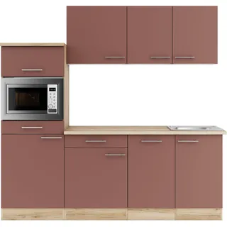 OPTIFIT Küchenzeile Bella 210 cm rot