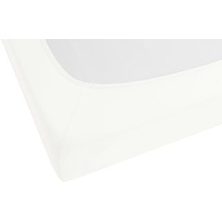 biberna 0077144 Feinjersey 180 x 200 - 200 x 200 cm weiß