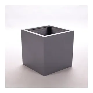 eleganteinrichten Pflanzkübel 50 x 50 x 50 cm Anthrazit Metallic