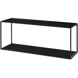 [en.casa] Notodden Wandregal 90 x 25 x 35 cm Schwarz