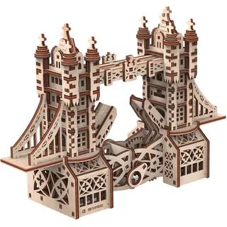 Gigamic Tower Bridge kleines Modell 3D Mobile aus Holz, PWTOS,