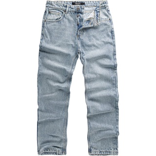 REPUBLIX Loose-fit-Jeans ZACHARY Herren 90s Denim Jeans Hose Straight Baggy blau W32/L32