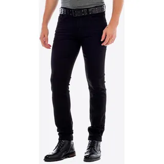 Slim-fit-Jeans CIPO & BAXX Gr. 33, Länge 36, schwarz Herren Jeans Slim Fit