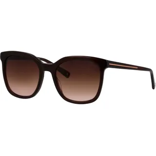 Brendel Eyewear Sonnenbrille BRENDEL EYEWEAR "Modell 906207", Damen, braun, leicht glänzend, Sonnenbrillen Sonnenbrille, Form Karree/Eckig, Logoschriftzug auf Bügel, Kunststofffassung