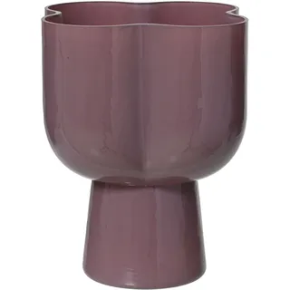 Vase (LBH 24.50x22x18.50 cm) - lila - LBH 24.50x22x18.50 cm