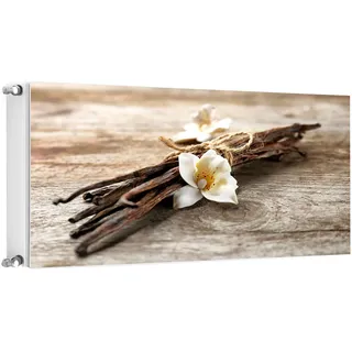 Magnet Heizkörperverkleidung Heizkörperabdeckung Heizung 120x60 cm Holz Blume