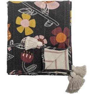 Bloomingville Vivielle Plaid 130 x 160 cm Schwarz