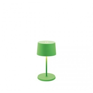 Zafferano Olivia pro mini apfelgrüne wiederaufladbare und dimmbare LED-Tischlampe