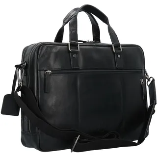 LEONHARD HEYDEN Roma Aktentasche Leder 40 cm Laptopfach schwarz