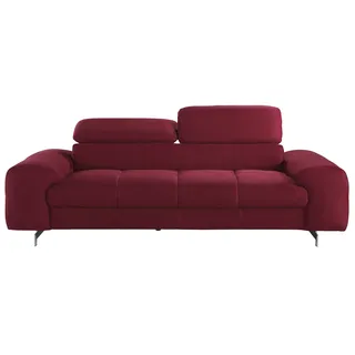 Cotta Couch Kunstleder 3-Sitzer Rot