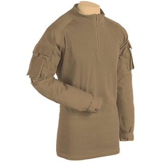 VOODOO TACTICAL Herren Combat Shirt mit Reißverschluss, Herren, 01-9582007093, Coyote, M