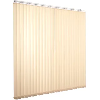 Lamellenvorhang Komplettset Ventanara Vertikaljalousie 89mm inkl. Montagematerial (beige (raumverdunkelnd), B200 x H250 cm)