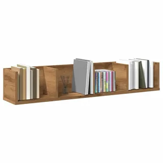Xichuzi CD-Wandregal Artisan-Eiche 100x18x18 cm Holzwerkstoff, Schweberegal, Regal Wand, Bücherregal, Hängeregal, Regalbrett, Küchenregal, Wandboard - 855951