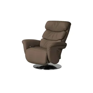 HIMOLLA Relaxsessel 7628 Leder 83 x 113 x 92 cm Braun mit Relax-Funktion