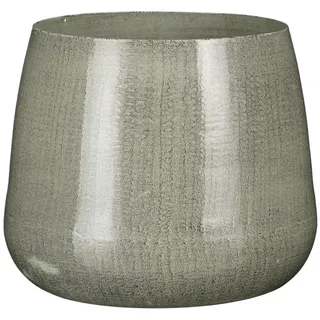 Mica Decorations Blumentopf Eisen Benson Ø 19 x 16 cm hell grau