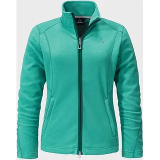 Fleecejacke SCHÖFFEL "Fleece Jacket Leona3" Gr. 40, grün (7290, grün) Damen Jacken Sportjacken