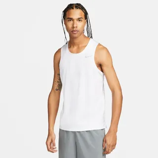 Nike Dri-FIT Miler Lauf-Tanktop Herren 100 white/reflective silv L