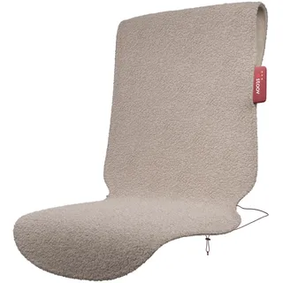 Stoov Heizdecke mit Abschaltautomatik - Kabellose Wärmedecke mit Flex Akku: 1,5 bis 3 Std. Wärme - Elektrische Heizmatte für Stuhl als Sitzauflage & Sitzheizung - Big Hug XL3 Wollig Beige