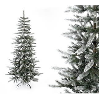 Weihnachtsbaum Cedar Kiefer Frost 210 cm – naturgetreuer Tannenbaum, künstliche Kiefer mit Ständer – Christbaum für Weihnachten – Christmas Tree
