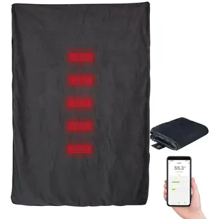 Wilson Gabor Heizdecke Akku: Smarte Decke mit IR-Heizelement, Bluetooth, App, bis 65 °C, 180x135 cm (Heizdecke USB, Infrarot, 12V)