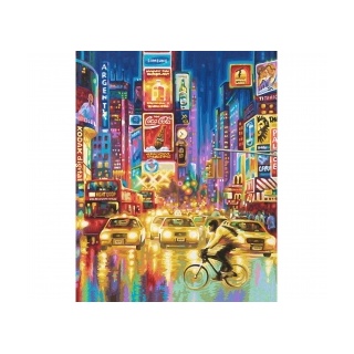 New York City - Times Square bei Nacht Malen nach Zahlen