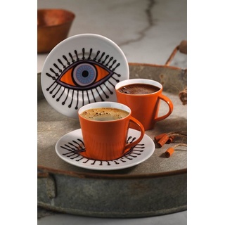 Hermia Concept Tasse KTP9670, Bunt, Kaffeetassen, 100% Porzellan bunt
