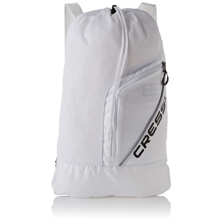 Cressi Unisex – Erwachsene Sumba Bag Sportrucksack mit Netz, Weiß, Eine Eine Größe