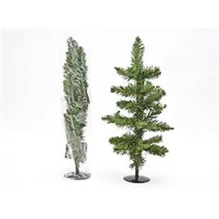 HundB Künstlicher Weihnachtsbaum Miniatur Weihnachtsbaum 40cm Grün mit Ständer 1 Stück, Tannenbaum Christbaum Deko-Baum Mini-Baum Festtagsbaum Kieferbaum grün